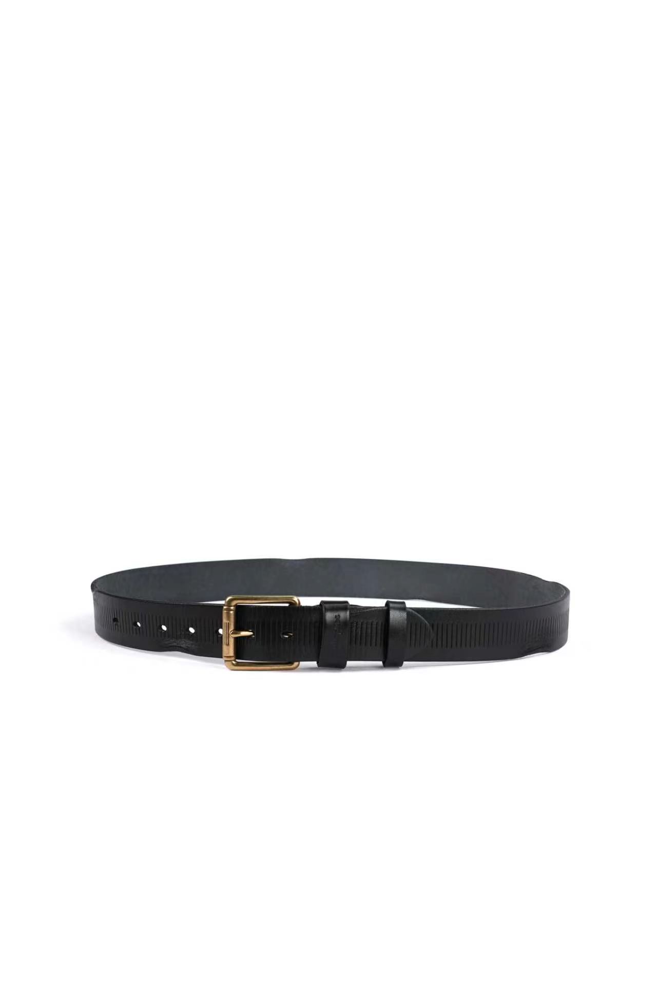 TEXTURED LEATHER BELT