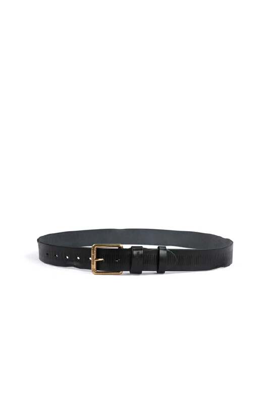 TEXTURED LEATHER BELT