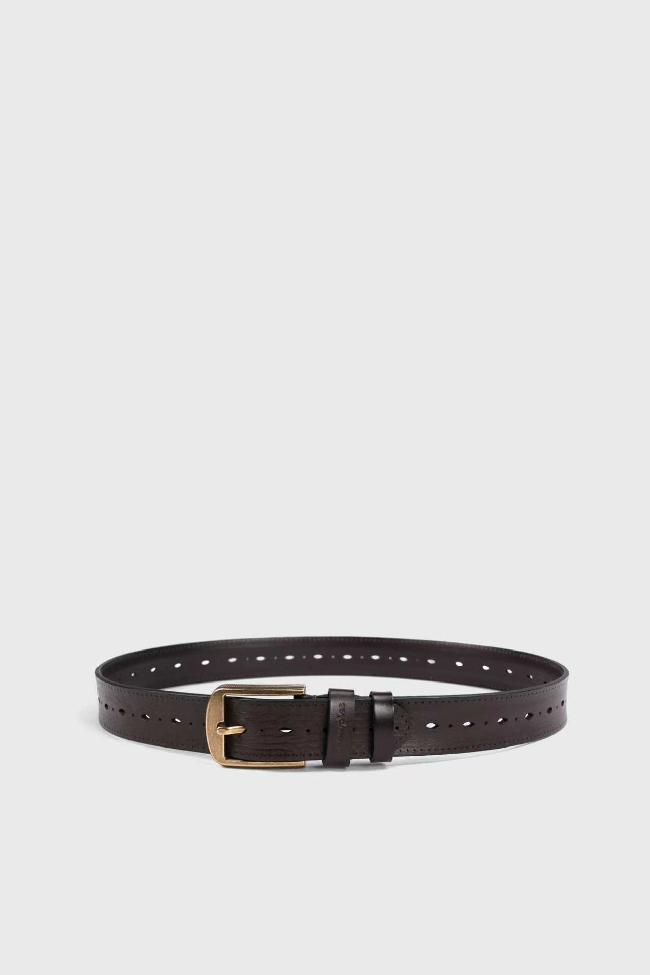  CUTOUT DESIGN LEATHER BELT