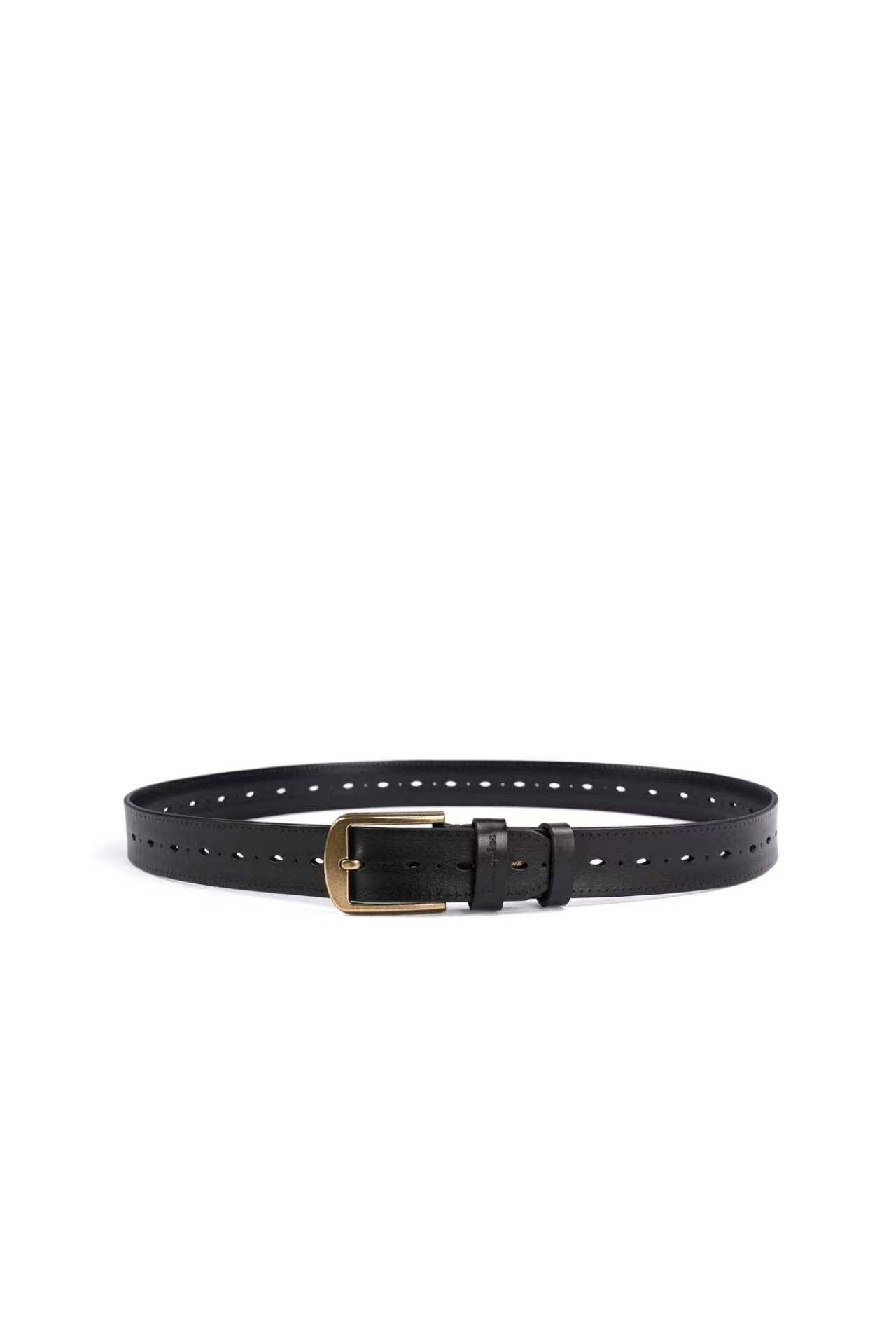  CUTOUT DESIGN LEATHER BELT
