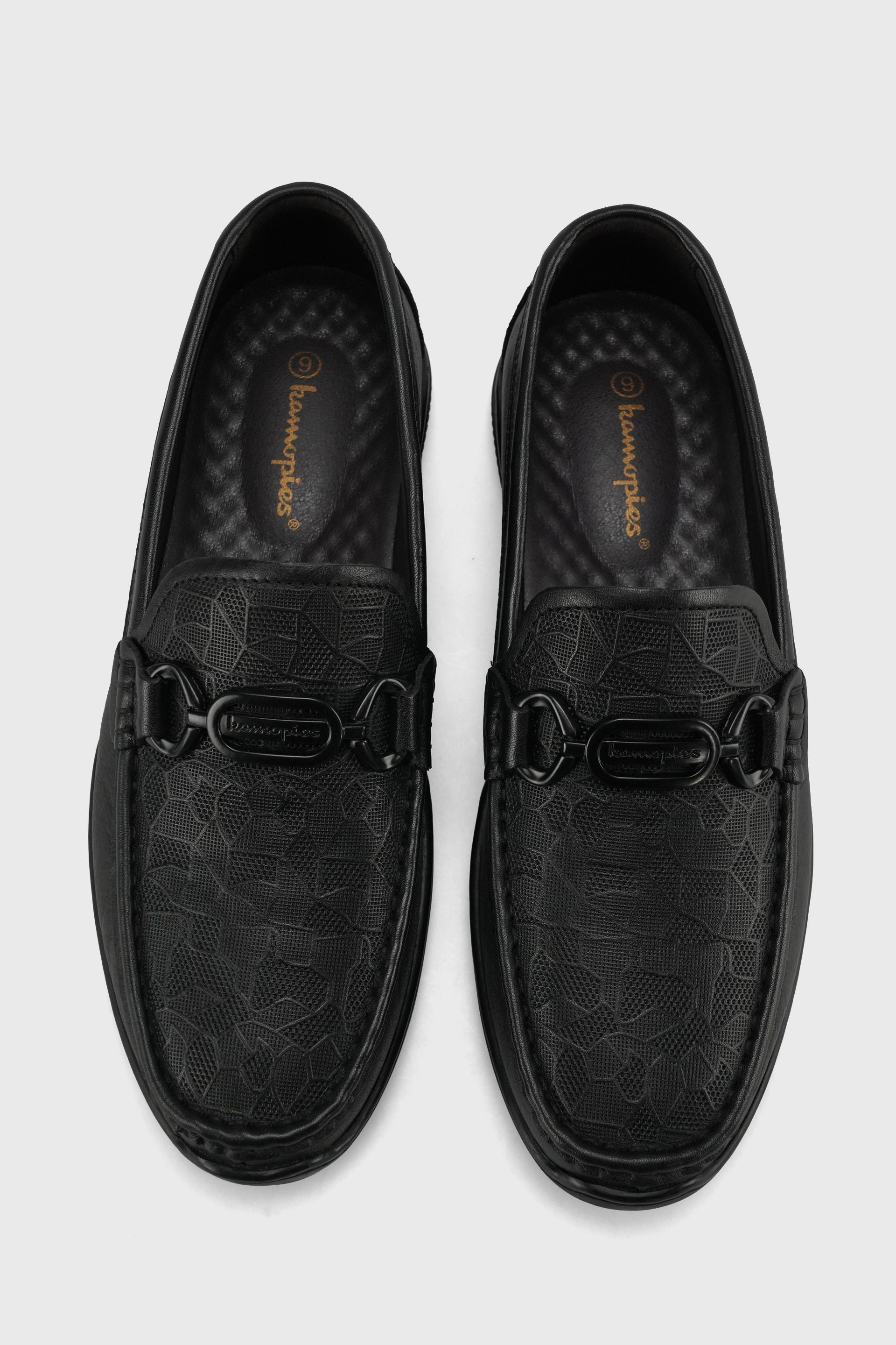 GENUINE LEATHER TEXTURED LOAFERS